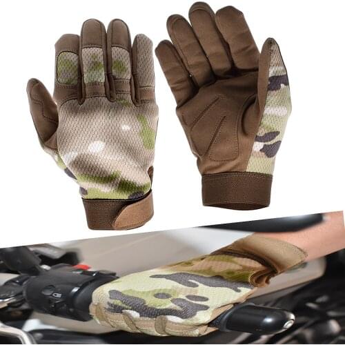 Hot Motorcycle Gloves Military Full Finger Protective Non-slip Gloves For Honda CBR600 F2 F3 F4 F4i cbr 600 f3 f4i f4 f2 CR125R