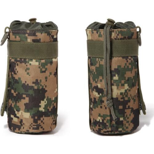 Outdoor multi-function portable kettle bag casual hiking walking water bottle bag tactical camouflage water bottle insulation