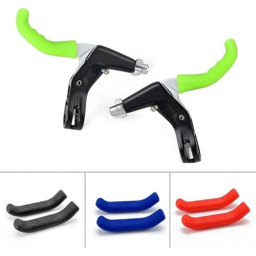 New 1 Pair Scooter Bicycle Brake Handle Cover Bike Silicone Sleeve Universal Type Lever Protection Cycling Accessory