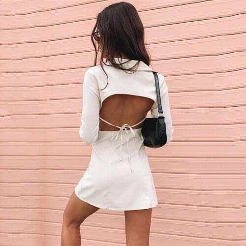BeeHouse dresses for women long sleeve shirt sukienki damskie vestidos para mujer sexy white dress elegant vestido de mulher