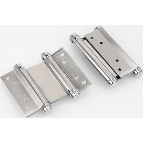 2Pcs 3 Inch Double Door Hinge Cabinet Drawer Butt Hinge Door Swing Stainless Steel Hinges With Screws Hand Tools Hardwar