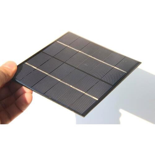 BUHESHUI 2.5W 6V Solar Cell Polycrystalline Solar Panel Module DIY Solar Charger For 3.7V Battery Education 115*130MM 5pcs/lot