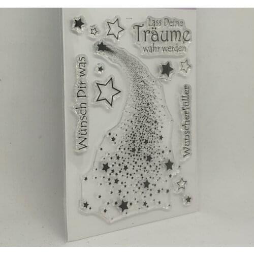 German stamp Clear Stamp for Scrapbooking Transparent Silicone Rubber DIY Photo Album Decor 0310