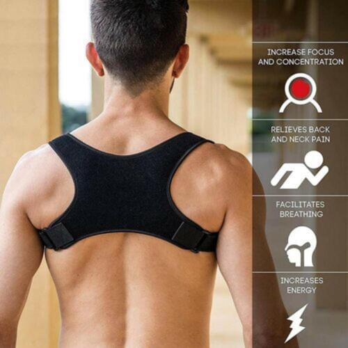 Men Women Back Posture Correction Belt Shoulder Corrector Support Brace Therapy New Arrival