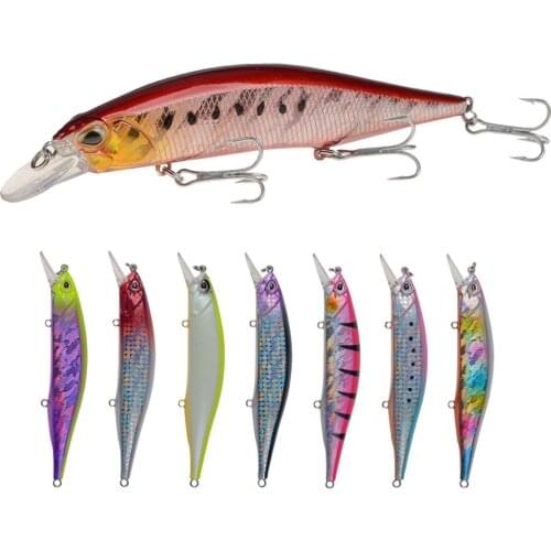 Minnow Fishing Lure 13.5cm 17.5g Floating Artificial Hard Bait Bass Wobblers Lures Crankbait Pike Treble Hooks tackle