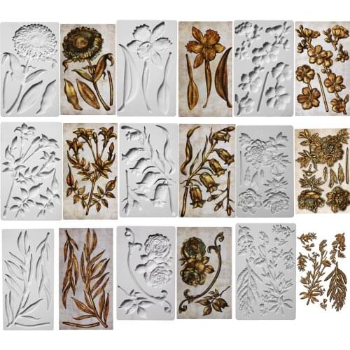 Flower Silicone Mold Fondant Cakes Decorating Molds Sugarcraft Chocolate Baking Tools Kitchenware For Cakes Gumpaste Form