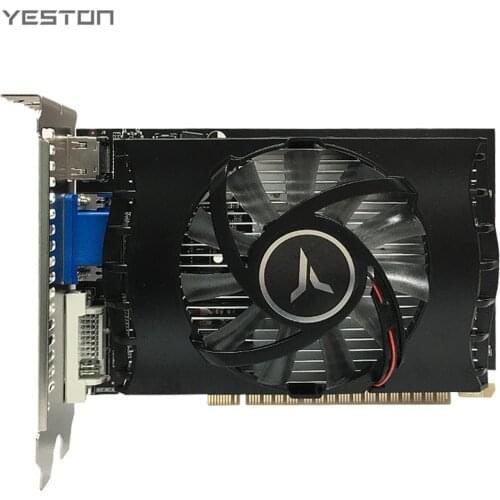 Yeston GT730-4G D3 TA Graphics Card with 902/1333MHz Frequency 4G/DDR3/64bit Memory HD+DVI+VGA Output Ports for Office Gaming
