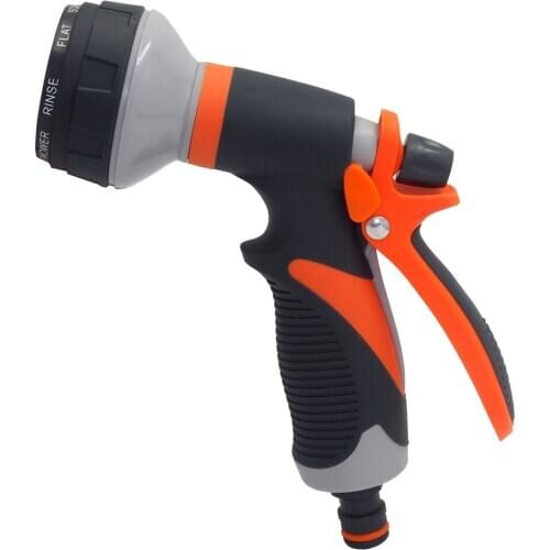 Water Nozzle Head Hose Sprayer Garden Spray Auto Car Washing home Garden Water Guns high pressure 8 Patterns