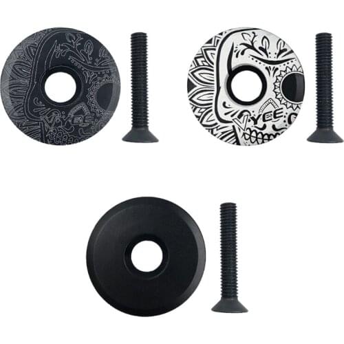 Bicycle Bowl Bicycle Stem Cover Top Cover For 28.6mm Fork Tube Aluminum Alloy Headphone Cover Cycling Accessories N0PC