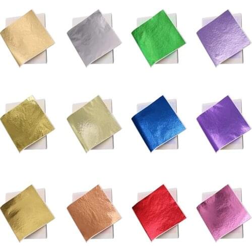 AYEVIN 10 sheets of 18 colors of gold foil paper for decorating gilded furniture, DIY nails, arts, crafts, paintings, resin