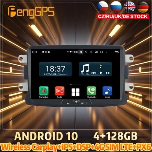 128G Android10 PX6 DSP For RENAULT Duster 2014 2015 2016 Car DVD GPS Navigation Auto Radio Stereo Multifunction CarPlay HeadUnit