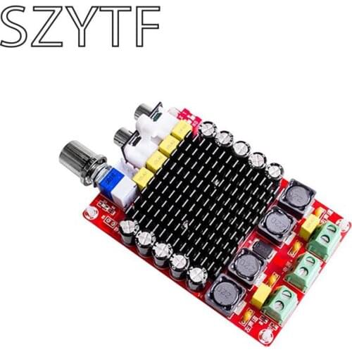 2 * 100W car amplifier DC power XH-M510 TDA7498 digital amplifier board 14-34V