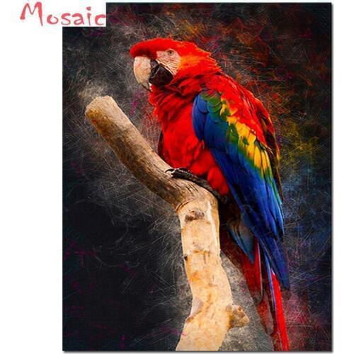 5d Diamond Painting Red Cockatoo/parrot Diamond Mosaic Sale bird Diamond Embroidery Full Picture Rhinestone Paint With Diamond