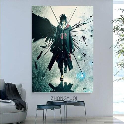 Sasuke Curse Level Anime Wall Movie Art Painting Wall Art Print Poster Picture Wall Modern Bedroom Living Room Decoration