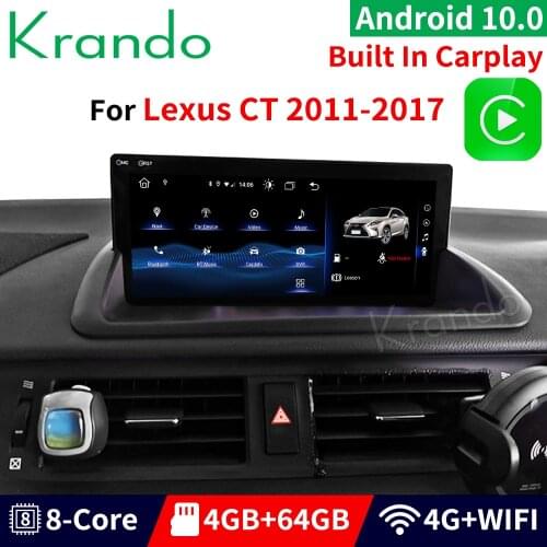 Krando Android 10.0 9" for Lexus CT CT200 2011-2017 car radio player gps navigation multimedia system radio para coche