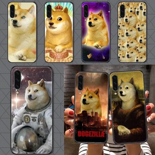 Doge Meme Kabosu Phone case For Samsung Galaxy A 3 5 7 8 10 20 21 30 40 50 51 70 71 E S 2016 2018 4G black soft bumper art funda