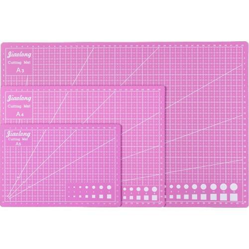 A5/A4/A3 Pink Cutting Board Engraving Pad 3mm Double-sided Self-healing Leather Clay Craft Scrapbook Paper Patchwork Cut Mat