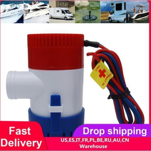 1100GPH 12V Electric Marine Submersible Water Pump For Boat RV Campers Durable Water Pump High Quatily Boat Accessories