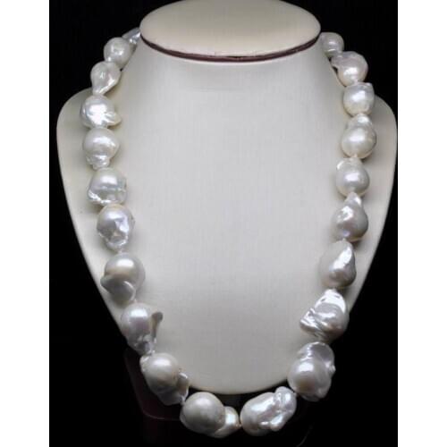 GW Huge Size 18-23MM Natural Shape Pearl Necklace