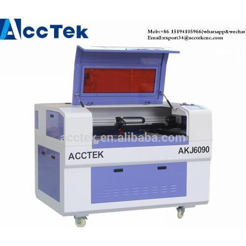 Good quality cnc laser machine AKJ6090 small household co2 laser engravering machine for wood Acrylic