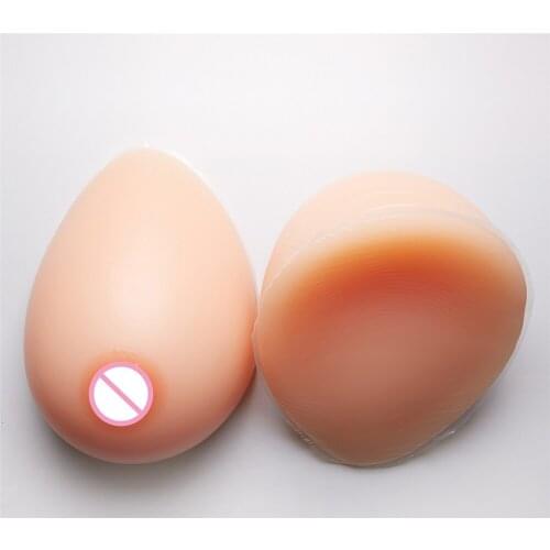 2800g/pair Silicone Fake Boobs Breast Forms 46E/48DD/50D Artificial Boobs For Drag Queen Shemale Transgender Chest Enhancer