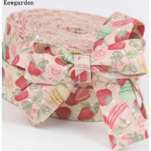 Kewgarden Print Cat Fabric Layering Cloth Ribbons 1" 1.5" 10 25 40mm DIY Make Hair Bow Accessories Handmade Crafts 5 Meters