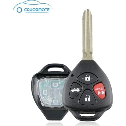 4 Buttons Remote Key For Toyota Camry 2007 2008 2009 2010 Electronic 4D67 Chip 314.4MHZ FCCID HYQ12BBY Central Locking Car Key