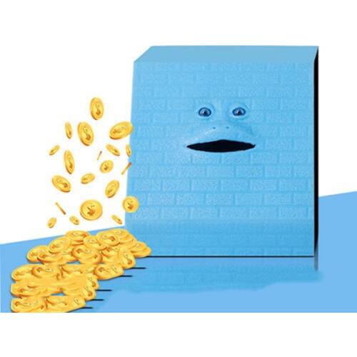 Creative Red Piggy Bank Children Gift Eating Safe Money Box Saving Coins Secret Stash Caja Monedas Skarbonki Atm Piggy Bank 6A79