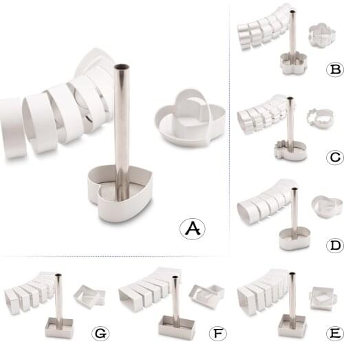 11-in-1 Mini Cake Cookie Biscuit Mold Set - 10PC Cutter Mold + 1PC Press