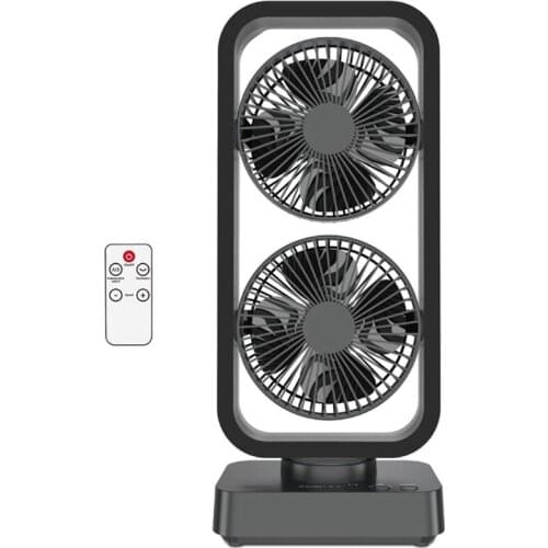 USB Desktop Fan, Portable Oscillating Table Fan, 3 Speeds, Quiet Personal Desk Fan for Office Table Bedroom Kitchen