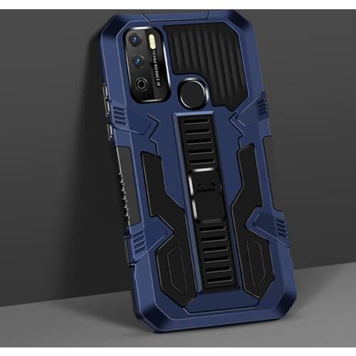 New Shockproof Bracket Phone Case For Infinix Hot9 / Note7 Lite Anti-Fall Kickstand Protective Cover For Infinix Hot 9 Play Case