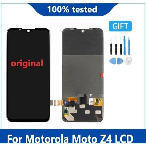 Original 6.4'' For Motorola Moto Z4 LCD Display Touch Screen Digitizer Assembly for Moto Z4 Display XT1980 XT1980-3 XT1980-4 LCD