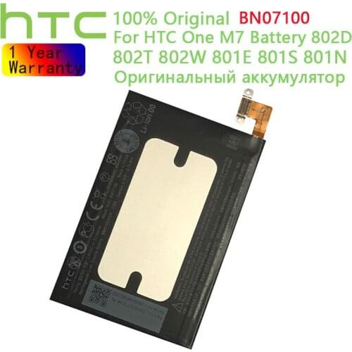 Original HTC BN07100 battery Replacement Li-Polymer For HTC One M7 801E 801S 801N 802D 802W 802T BN07100 HTL22 One J Batteries