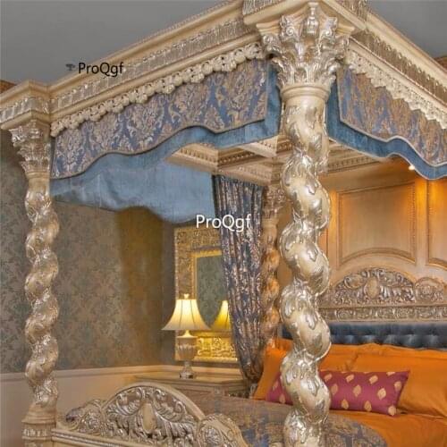 Prodgf 1Pcs A Set Princess Romantic Castle Bedroom Bed