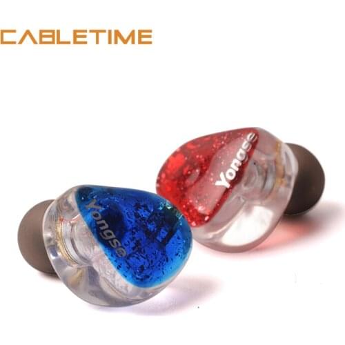 CABLETIME Hifi Wired Earplug 0.78 Interface Low-Frequency Dive Double Moving Coil 1.2M Headphone N231