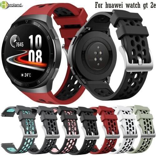Silicone Watchband For huawei watch gt 2e strap original Smart watch Accessories gt 2e Wriststrap Quick Release belt Accessories