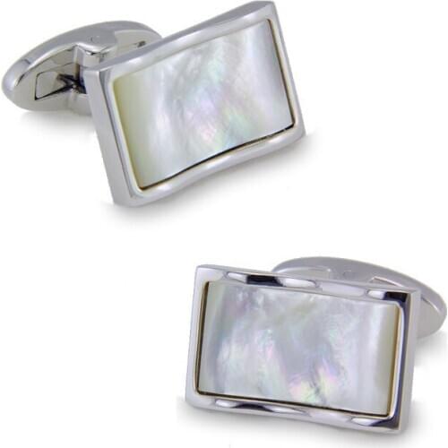 SPARTA White Gold Electroplated + Sea Shells cufflinks mens Cuff Links + Free Shipping !!! High quality metal cufflinks
