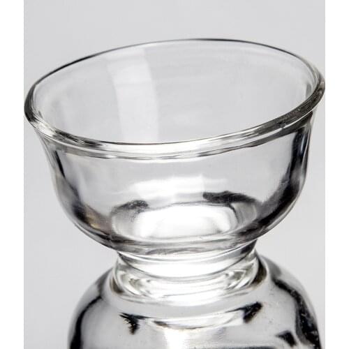 Jusen Glass Tea Coffee Cup Mug Transparent Mugs Handle Drinkware Single Tea Cup Kung Fu Tea Set For Flower Pu'er Black Tea Cup