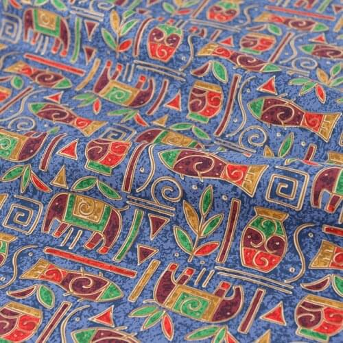 50X150cm Cotton Canvas Printed Fabric For DIY Pillow case Curtains Tablecloths Chair Mat Home Textiles Printed Fabrics Patchwork