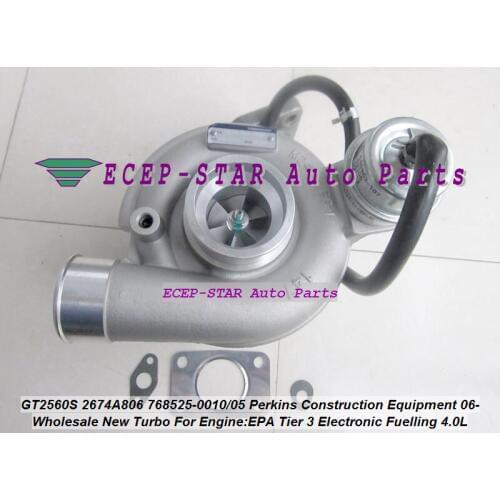 Turbo GT2560S 785828 768525-5010S 785828-5005S 2674A806 2674A812 For Perkin Construction EPA Tier 3 Electronic Fuelling 4.0L 06