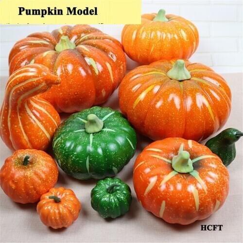 Pumpkin model festive party supplies Kitchen cabinet hotel restaurant store shop decoration fake artificial vegetables props