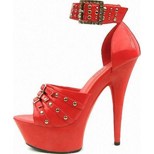 Black high waterproof Taiwan fine with 15 cm high heel sandals, South Korea stage act as purchasing agency big Dance Shoes