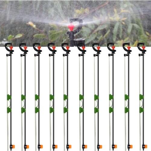360 Degrees Rotating Sprinkler G Type Nozzles With Stakes Connectors Garden Watering Cooling Landscaping Lawn Greenhouse Patio