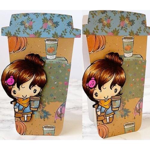 You Can Brew It Girl Transparent Stamp Clear Stamps for DIY Scrapbooking Album Paper Cards Decorative Crafts Supplies 3*4 inch