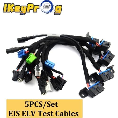 High Quality EIS ELV Test Cables 5Pcs/set Locks Platform Test Line Works with VVDI MB BGA TOOL and CGDI Prog MB for Mer-cedes