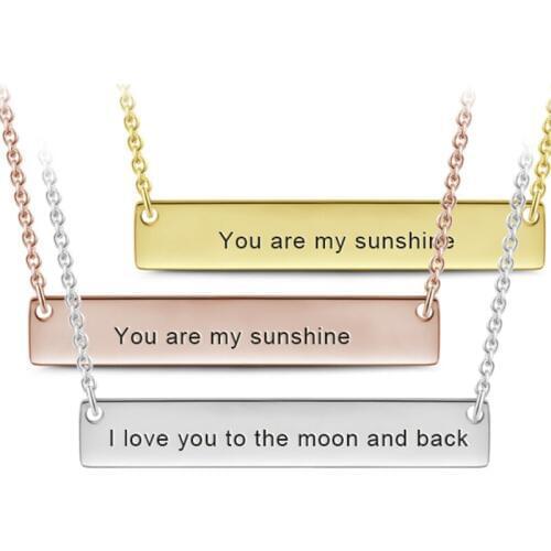 X0007 Custom Name Necklace, 100% Fine 925 Sterling Silver Engraved Pendants Necklaces Personalized Jewelry For Women