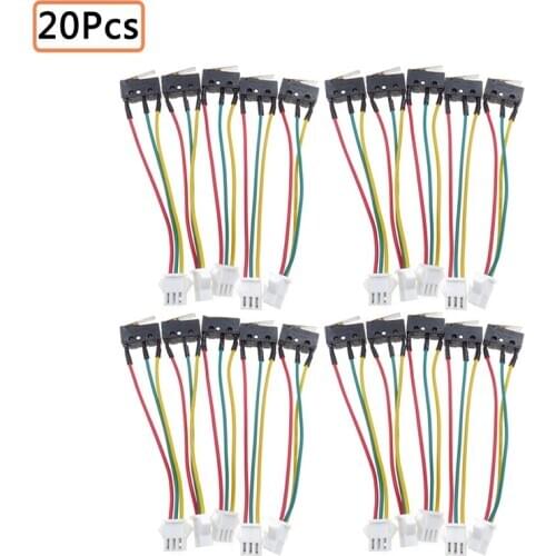 20Pcs Gas Water Heater Parts Micro Switch Spare Replacement Parts Three Wires 5A 250V Small On-off Control Home Appliance Parts