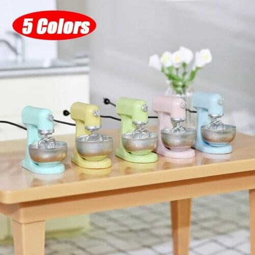 1Pcs 1:12 Dollhouse Miniature Kitchen Modern Mixer Model Furniture Accessories Toys Dollhouse Miniature Accessories