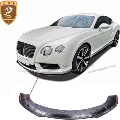12-15 Fit For Bentley Continental GT modified V8s Carbon Fiber front lip