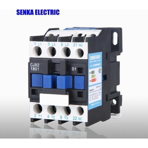18A 3P+NC CJX2-1801 AC Contactor LC1-1801 380V 220V 110V 36V 24V
